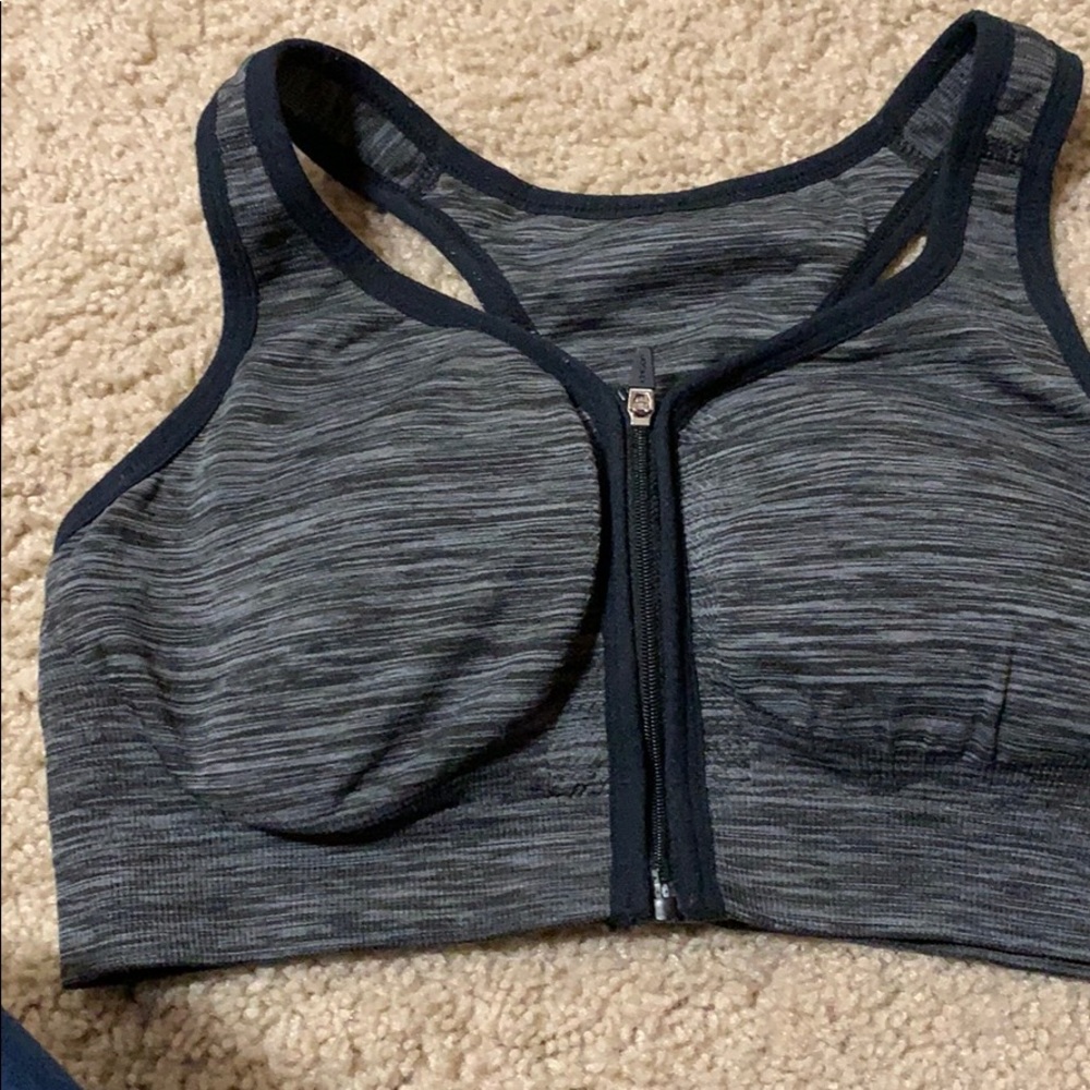 Jockey zip up sports bra